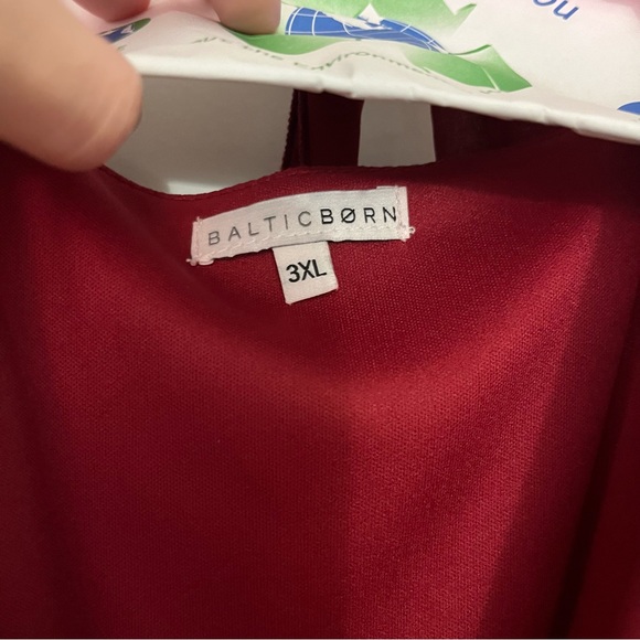 Baltic Born Celine Maxi Dress - Wine Red 3XL - Picture 13 of 15